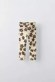 Леггинсы ZARA, бежевый