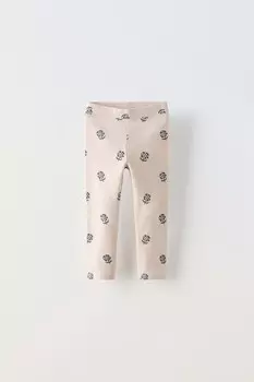 Леггинсы ZARA, бежевый