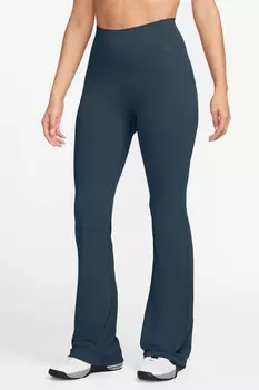 Леггинсы Zenvy Gentle Support с высокой талией и расклешенным кроем Nike, синий