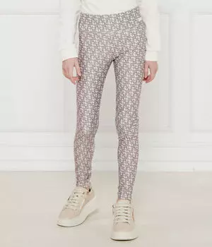 Леггинсы женские Guess с узором, бежевый