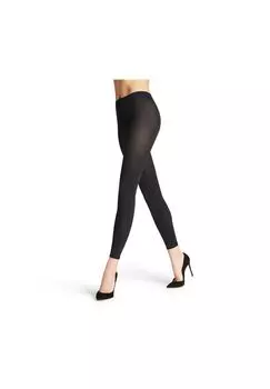 Леггинсы женские - хлопок на ощупь, матовые, однотонные FALKE, черный