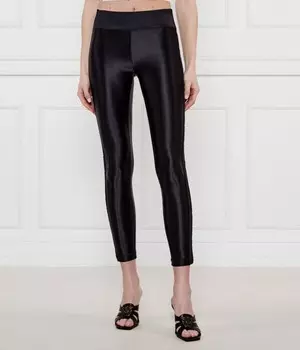 Леггинсы женские Versace Jeans Couture атласные, черный