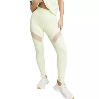 Легинсы Adidas Training Glam Babe High-shine Detail, светло-зеленый