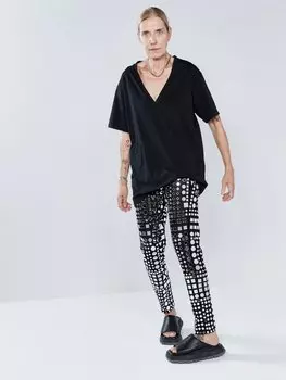 Легинсы disco с зеркальным декором Raey, черный