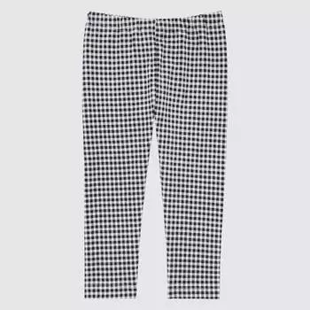 Легинсы для малышей Uniqlo Toddler Checked, черный