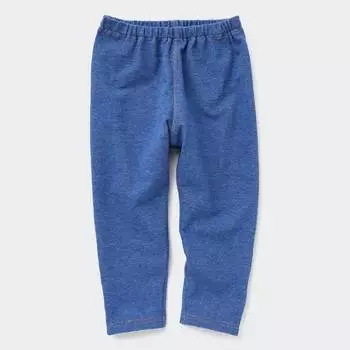 Легинсы Uniqlo Toddler Denim-Like Relaxed, синий