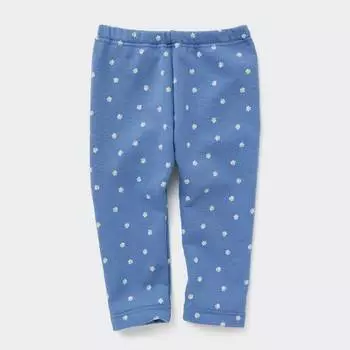 Легинсы для малышей Uniqlo Toddler Fleece Footprint, синий