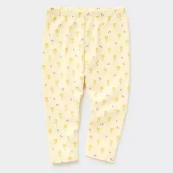 Легинсы для малышей Uniqlo Toddler Flower Print, желтый