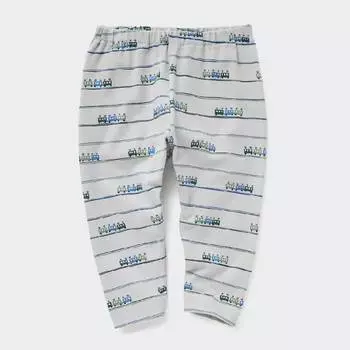 Легинсы для малышей Uniqlo Toddler Relaxed Train Print, светло-серый