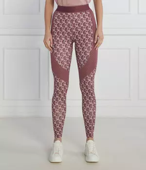 Легинсы Guess Active с фирменным принтом, розовый