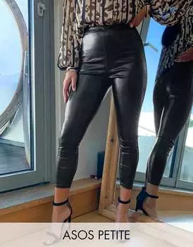 Легинсы из кожи крокодила ASOS DESIGN Petite