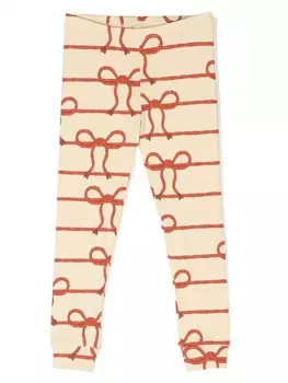 Легинсы из органического хлопка с принтом Mini Rodini, желтый