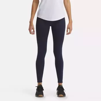 Легинсы Reebok ID Train с большим логотипом, темно-синий