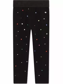 Легинсы с логотипом Dolce & Gabbana Kids, черный
