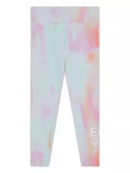 Легинсы с логотипом Emporio Armani Kids, розовый