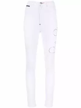 Легинсы с логотипом Philipp Plein, белый