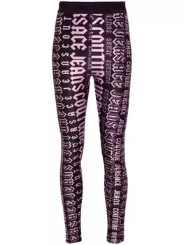 Легинсы с логотипом Versace Jeans Couture, розовый