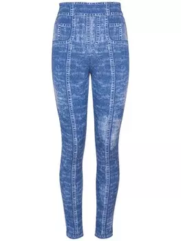 Легинсы с монограммой Balmain, синий