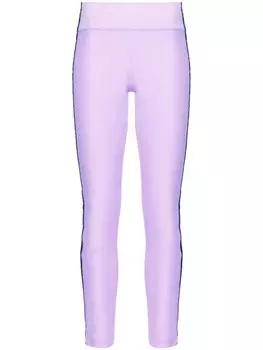 Легинсы с жаккардовым логотипом Versace Jeans Couture, фиолетовый