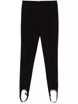 Легинсы со штрипками Tibi, черный