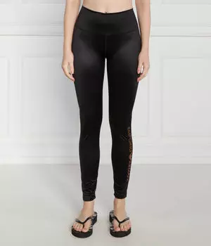 Легинсы женские Emporio Armani с логотипом бренда, черный