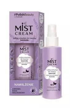 Легкая эмульсия, мист для лица с лавандой, увлажняющий 110мл Flos Lek Lavender Mist Cream, FLOS-LEK