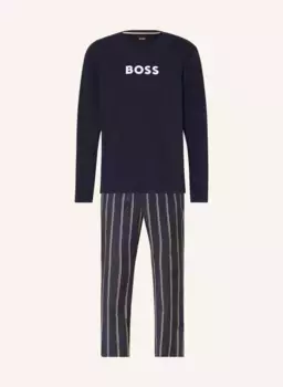 Легкая длинная пижама Boss, синий