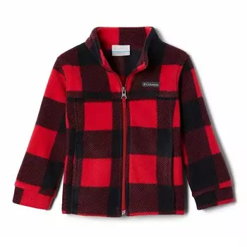 Легкая флисовая куртка Columbia Zing III для мальчиков и малышей, цвет Mountain Red Check