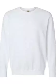 Легкая флисовая толстовка с круглым вырезом Comfort Colors Garment-Dyed, белый