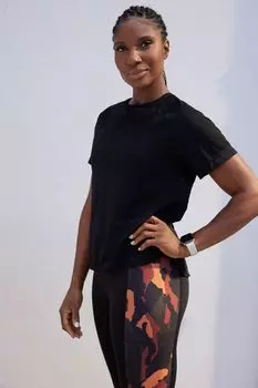 Легкая футболка Active Sports с сеткой Next, черный