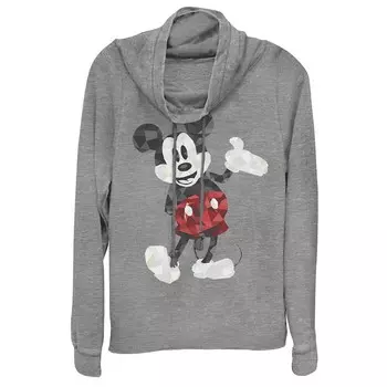 Легкая футболка Disney's Mickey Mouse для детей с портретом и хомутом с рисунком и длинными рукавами Licensed Character, цвет Gray Heather