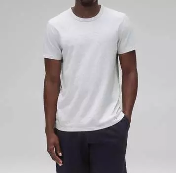 Легкая футболка из джерси цвета пепла Reigning Champ, цвет heather ash