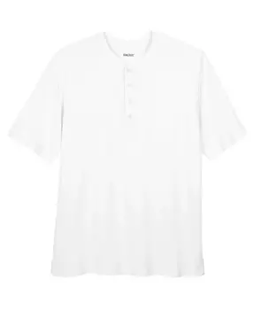 Легкая футболка на пуговицах Big & Tall без усадки KingSize, белый