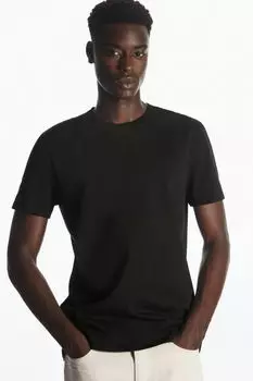 Легкая футболка обычного кроя, черный