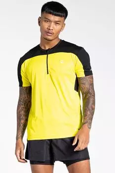 Легкая футболка с молнией до половины размера «Aces III» Dare 2b, желтый