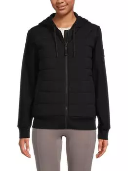 Легкая гибридная куртка-пуховик DKNY, черный