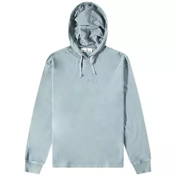 Легкая худи с вышитым логотипом Stone Island