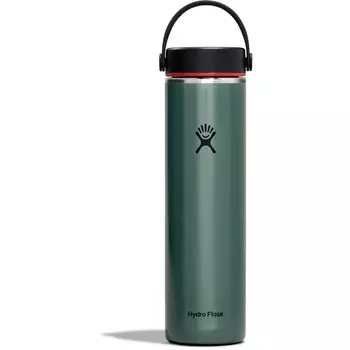 Легкая изоляционная бутылка с широкой гибкой крышкой Hydro Flask, зеленый