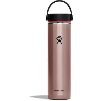 Легкая изоляционная бутылка с широкой гибкой крышкой Hydro Flask, розовый