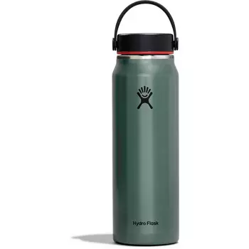 Легкая изоляционная бутылка с широкой гибкой крышкой Hydro Flask, зеленый