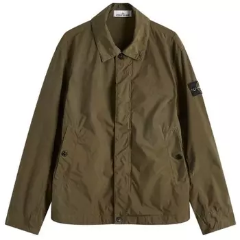 Легкая, компактная на ощупь куртка из полиэстера Stone Island, зеленый