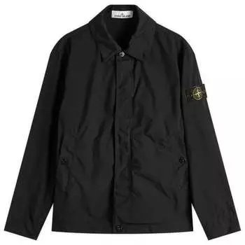 Легкая, компактная на ощупь куртка из полиэстера Stone Island, черный