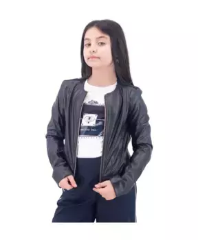 Легкая кожаная куртка на молнии Liu Jo, синий