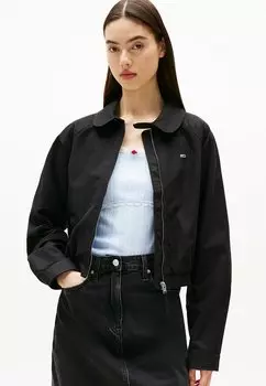 Легкая куртка BADGE WATER REPELLENT Tommy Jeans, черный