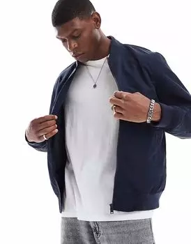 Легкая куртка-бомбер ASOS DESIGN темно-синего цвета