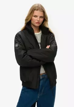 Легкая куртка CITY HARRINGTON Superdry, черный