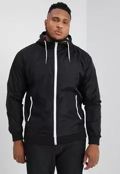 Легкая куртка CONTRAST WINDRUNNER Urban Classics, черный/белый