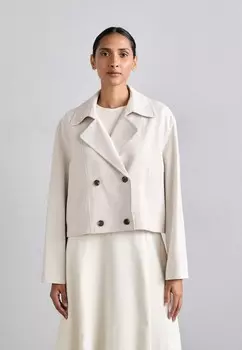 Легкая куртка CROP TRENCH Theory, кремовый