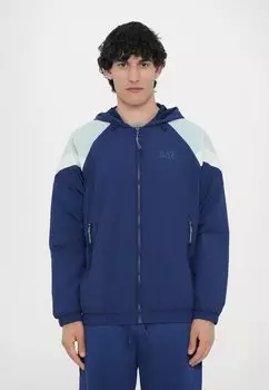 Легкая куртка EA7 Emporio Armani, темно-синий