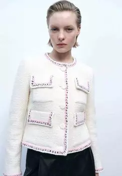 Легкая куртка FRESNAT Mango, молочный